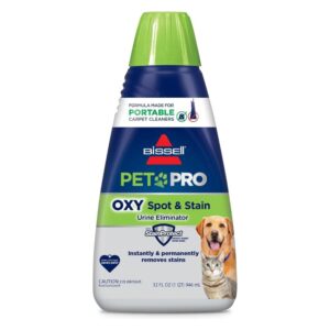 bissell pet pro oxy spot & stain formula for portable carpet cleaners