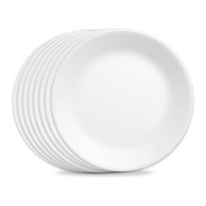 corelle vitrelle 8 piece dinner plates set triple layer glass and chip resistant