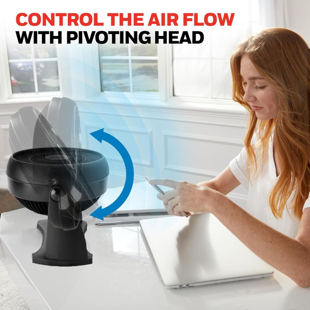 control the air flow with pivoting head