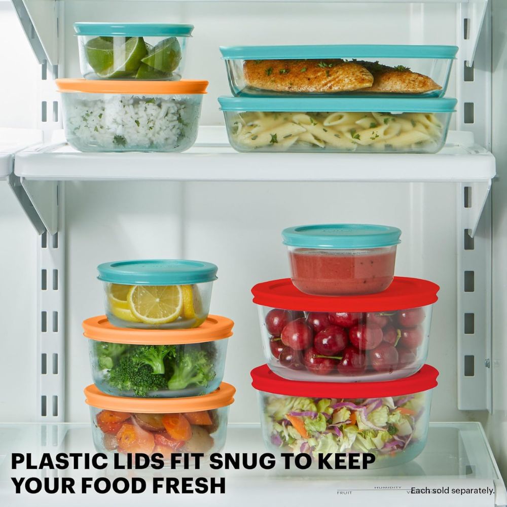 Pyrex Simply Store (12-Pack) Glass Food Storage Containers Set, - Image 5
