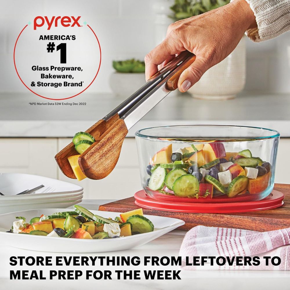 Pyrex Simply Store (12-Pack) Glass Food Storage Containers Set, - Image 3